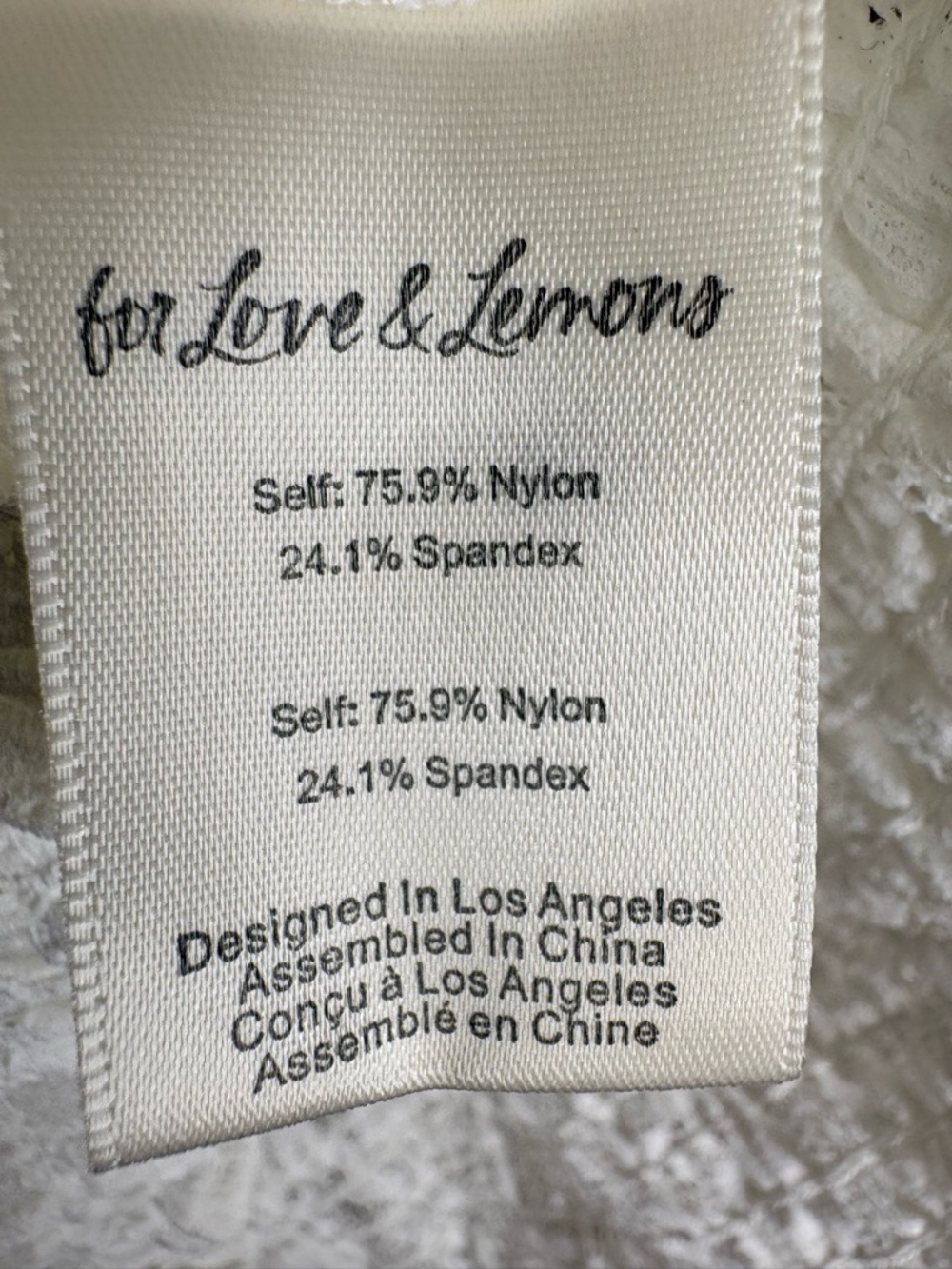 For Love & Lemons white lace blouse. Medium/large - Picture 10 of 10